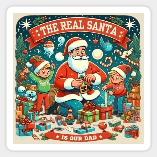 santa dad christmas Sticker